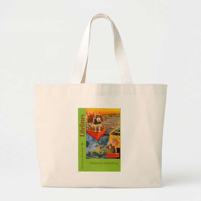 Lifelines Cover 2 Large Tote Bag (Front)