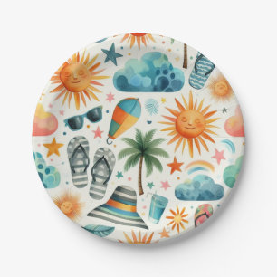 Life's a Beach Paper Plate