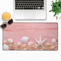 Life's A Beach Quote Seashells Personalized Name