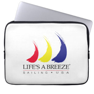 Life's a Breeze®_Paint-The-Wind Splashy Sails Laptop Sleeve