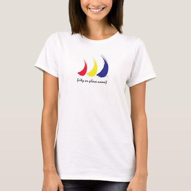 Life's a Breeze®_Paint-The-Wind Template T-Shirt (Front)