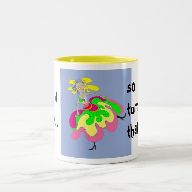 Life's a dance Two-Tone coffee mug (Center)