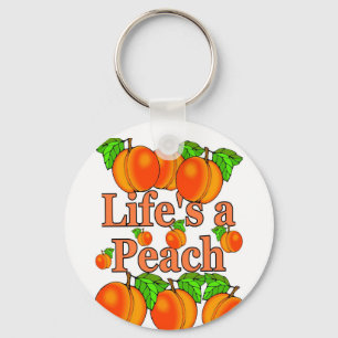 Life's a Peach Keychain