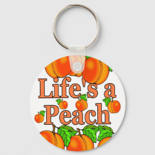 Life's a Peach Keychain