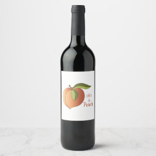 Life's A Peach Wine Label