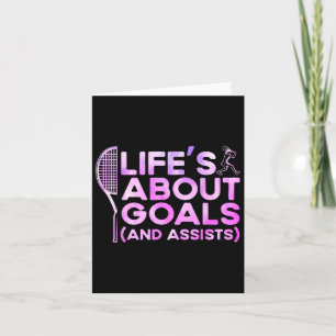 Life's About Goals And Ists Sport Card