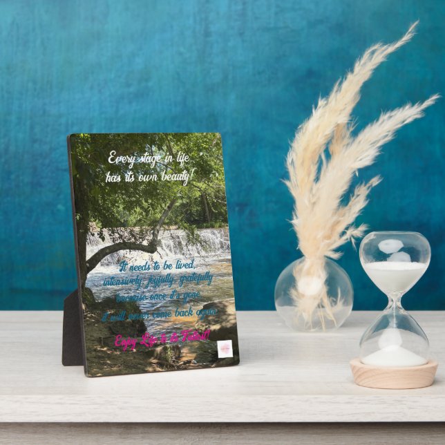 Life's Beauty, Tabletop Plaque with Easel (Side)