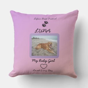 Life's Best Friend Celebration Throw Pillow