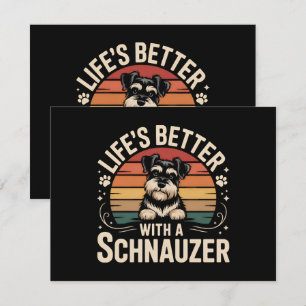 Life's Better With A Schnauzer Invitation