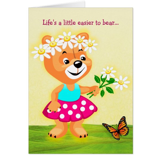 Life's Easier to Bear Friendship Greeting Card