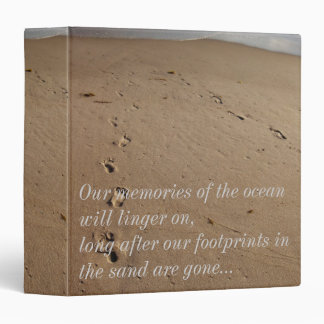 Life's Journey/Footprints in the Beach Sand Binder