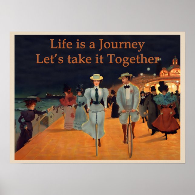 Life's journey let's take it together victorian poster (Front)