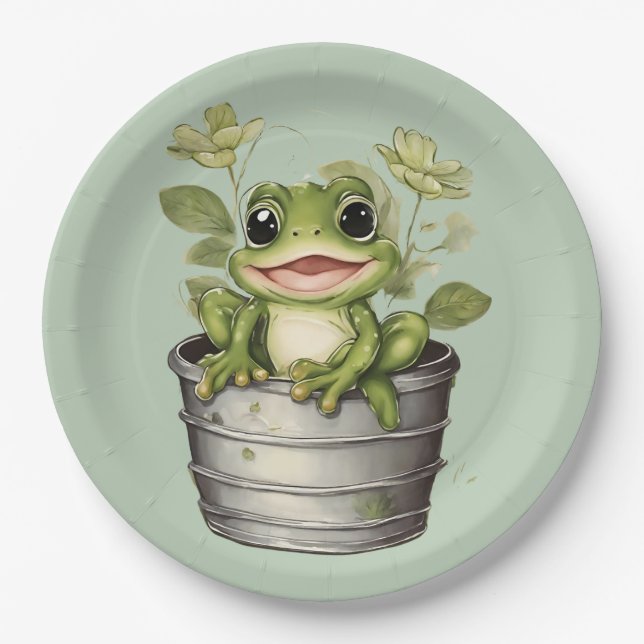 Life's Lily Pads Paper Plate (Front)