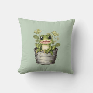 Life's Lily Pads Throw Pillow