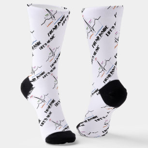 Life's Music Found Inside ECG Electrocardiogram Socks