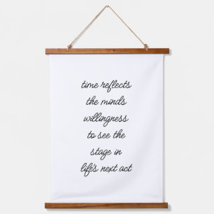 Life's Next Act Wood Topped Wall Tapestry