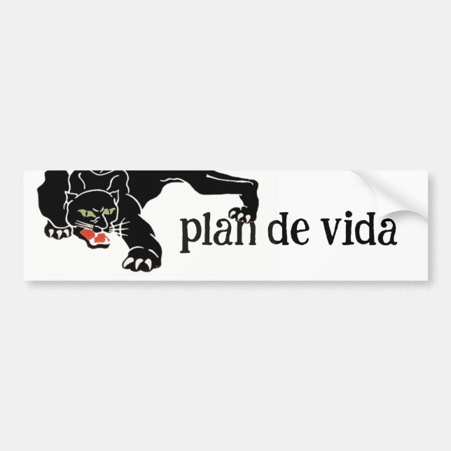 Life's purpose Follow your purpose  plan de vida  Bumper Sticker (Front)