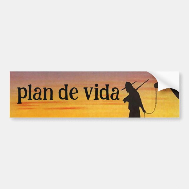 Life's purpose Follow your purpose  plan de vida  Bumper Sticker (Front)
