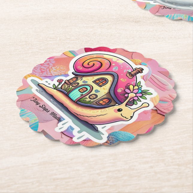 "Life's Simple Trail" Paper Coaster (Angled)