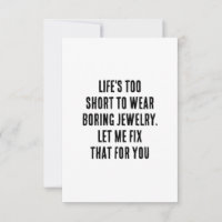 Life's too short to wear boring jewellery. Let me 