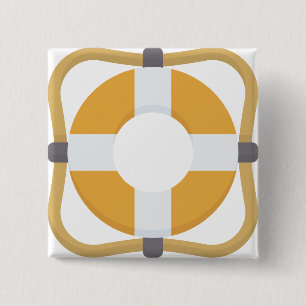 Lifesaver 2 Inch Square Button