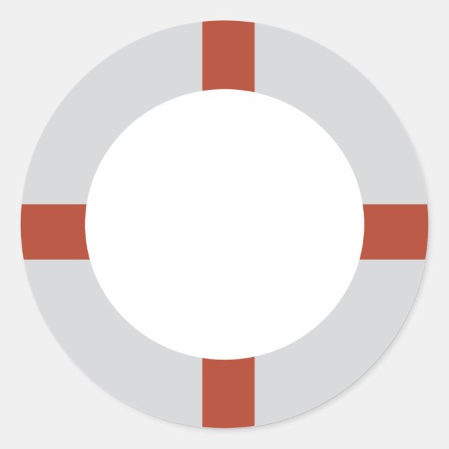 lifesaver icon classic round sticker (Front)