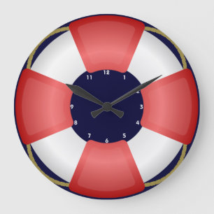 lifesaver lifebuoy nautical clock