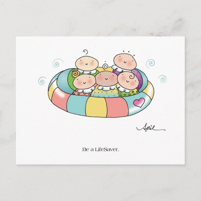LifeSaver Postcard by April McCallum (Front)