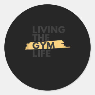 Lifestyle Apparel Living Gym Life Classic Round Sticker
