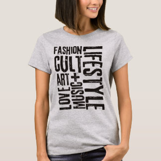 LIFESTYLE FASHION CULT - black T-Shirt