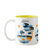"Lifetime Deer Scenery Mug Design"