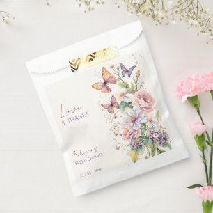 Lifetime of Butterflies floral bridal shower favou Favour Bag