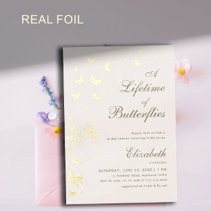 Lifetime of Butterflies Gold Garden Bridal Shower