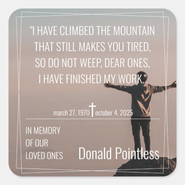 Lifeworks 002 carré autocollant (Devant)