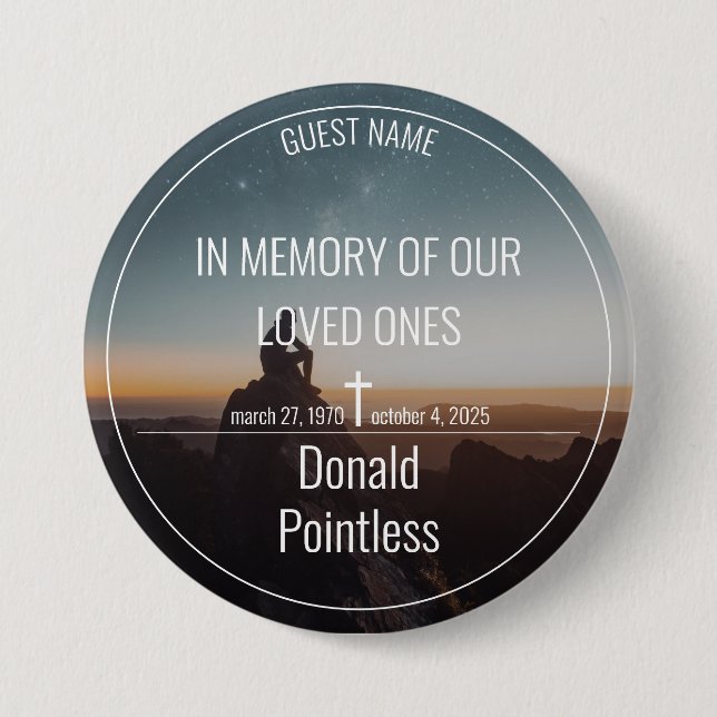 Lifeworks 3 Inch Round Button (Front)