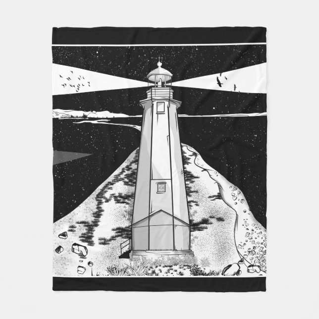 Lifhthouse Nelson New Zealand Fleece Blanket (Front)