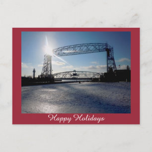 Lift Bridge Holiday Greeting Postcard