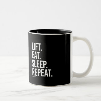 Lift Eat Sleep Repeat - Training Fitness -.png Two-Tone Coffee Mug