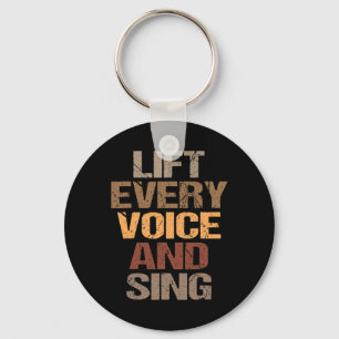 Lift Every Voice And Sing Juneteenth Black History Keychain