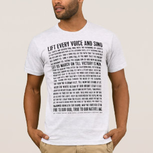 Lift Every Voice and Sing Poem T-Shirt
