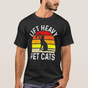 Lift Heavy Pet Cats Bodybuilding Weight Training G T-Shirt