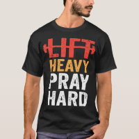 Lift Heavy Pray Hard Gym Workout Christian Weightl