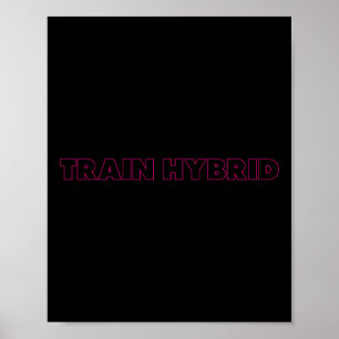 Lift Heavy Run Far Hybrid Sport Fitness Running Bo Poster