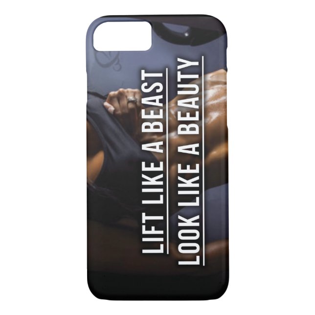 Lift Like A Beast, Look Like A Beauty - Workout Case-Mate iPhone Case (Back)