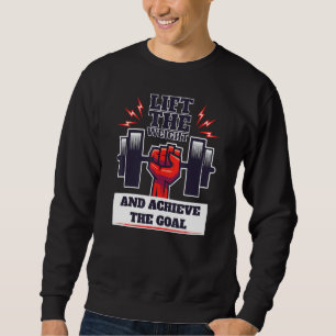 Lift The Weight USA Powerlifting Gym Workout Motiv Sweatshirt