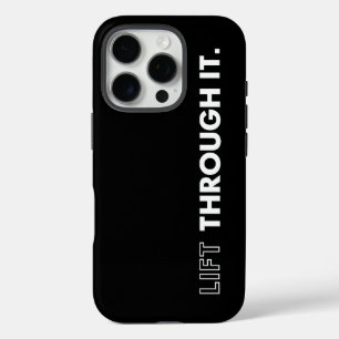 Lift Through It Vintage Retro iPhone 16 Pro Case