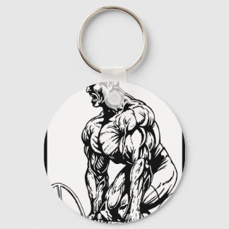 LIFT TIL' YOU PUKE BODYBUILDING LOGO KEYCHAIN