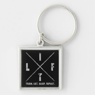 LIFT - Train, Eat, Sleep, Repeat Keychain