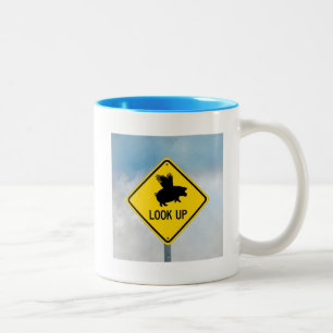 Lift Up Your Eyes For Pigs May Fly Two-Tone Coffee Two-Tone Coffee Mug