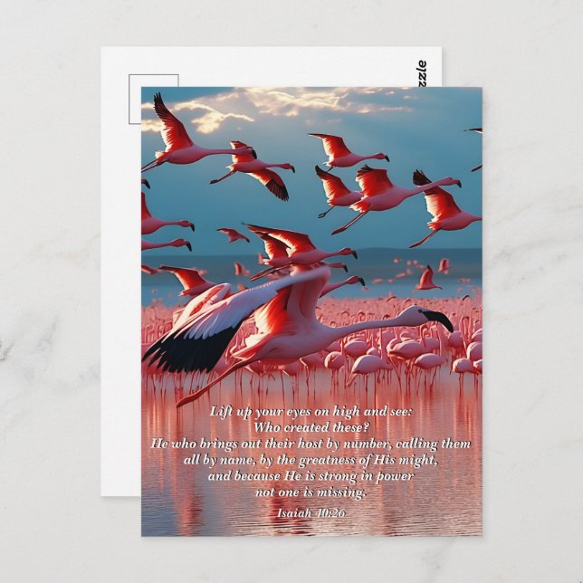 Lift Up Your Eyes on High, God & Creation Verse Postcard (Front/Back)